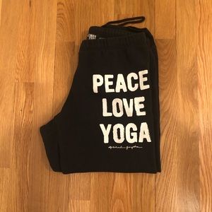 Spiritual Gangster Peace Love & Yoga Sweatpants